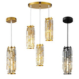 American Luxury Crystal Iron Dropping Pendant Lamp - Hans Lumiere