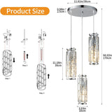 American Luxury Crystal Iron Dropping Pendant Lamp - Hans Lumiere