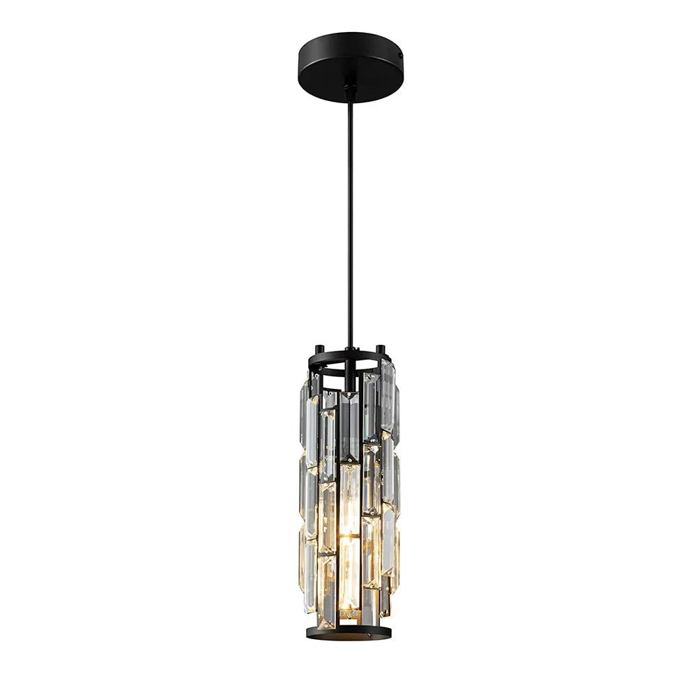 American Luxury Crystal Iron Dropping Pendant Lamp - Hans Lumiere