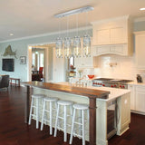 American Luxury Crystal Iron Dropping Pendant Lamp - Hans Lumiere