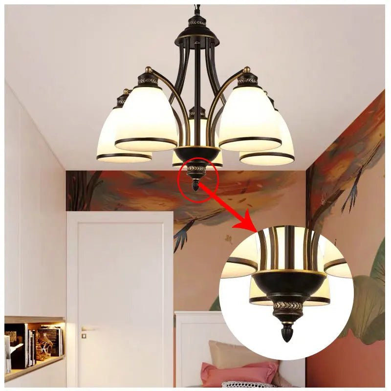 American Retro Ceiling Chandelier - Hans Lumiere