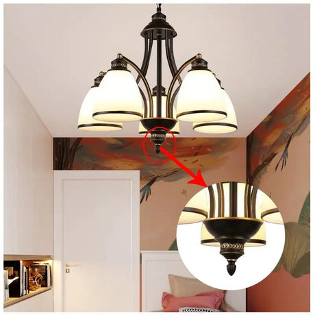 American Retro Ceiling Chandelier - Hans Lumiere