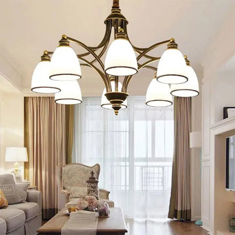 American Retro Ceiling Chandelier - Hans Lumiere