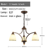 American Retro Ceiling Chandelier - Hans Lumiere