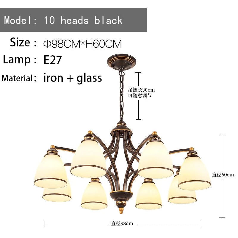 American Retro Ceiling Chandelier - Hans Lumiere