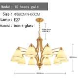 American Retro Ceiling Chandelier - Hans Lumiere