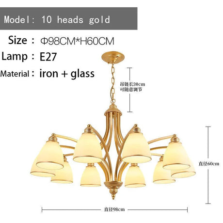 American Retro Ceiling Chandelier - Hans Lumiere