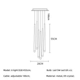 American Retro Crystal LED Chandelier - Hans Lumiere