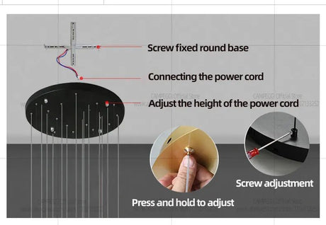 American Retro Crystal LED Chandelier - Hans Lumiere
