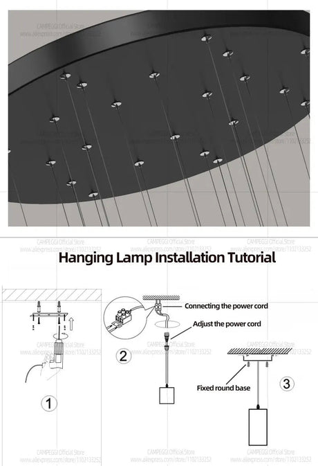 American Retro Crystal LED Chandelier - Hans Lumiere