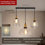 American Retro Industrial Style Glass Chandelier - Hans Lumiere