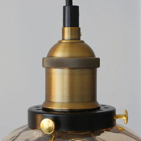 American Retro Industrial Style Glass Chandelier - Hans Lumiere