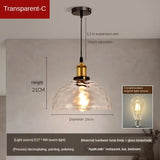 American Retro Industrial Style Glass Chandelier - Hans Lumiere