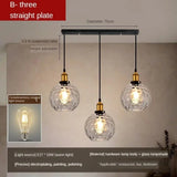 American Retro Industrial Style Glass Chandelier - Hans Lumiere