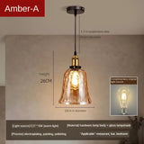 American Retro Industrial Style Glass Chandelier - Hans Lumiere