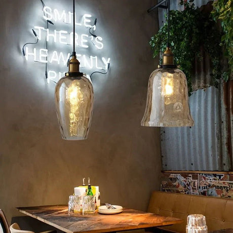 American Retro Industrial Style Glass Chandelier - Hans Lumiere
