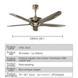 American Retro Without Lights Ceiling Fan - Hans Lumiere