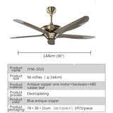 American Retro Without Lights Ceiling Fan - Hans Lumiere