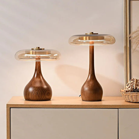 American Solid Wood All Copper Luxury Desk Lamp - Hans Lumiere