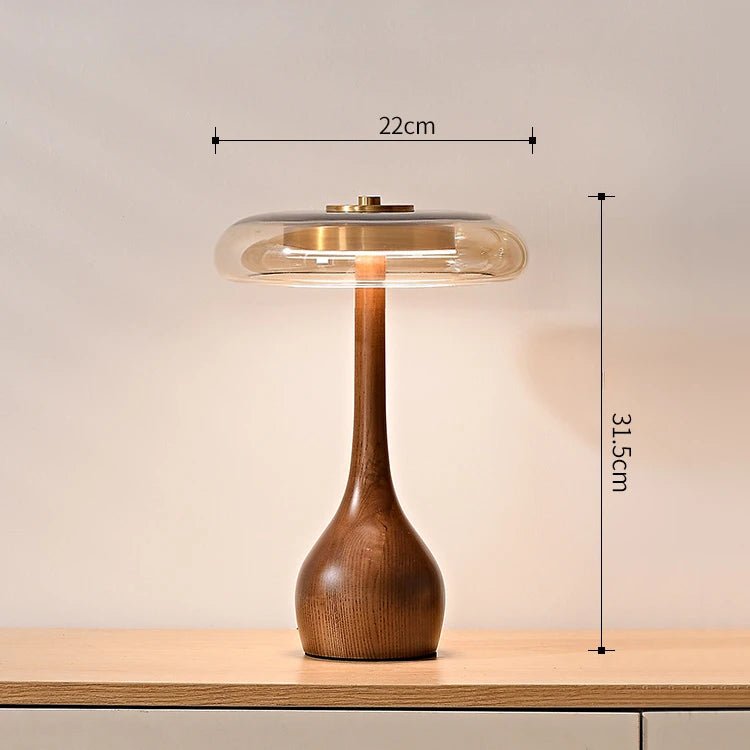 American Solid Wood All Copper Luxury Desk Lamp - Hans Lumiere