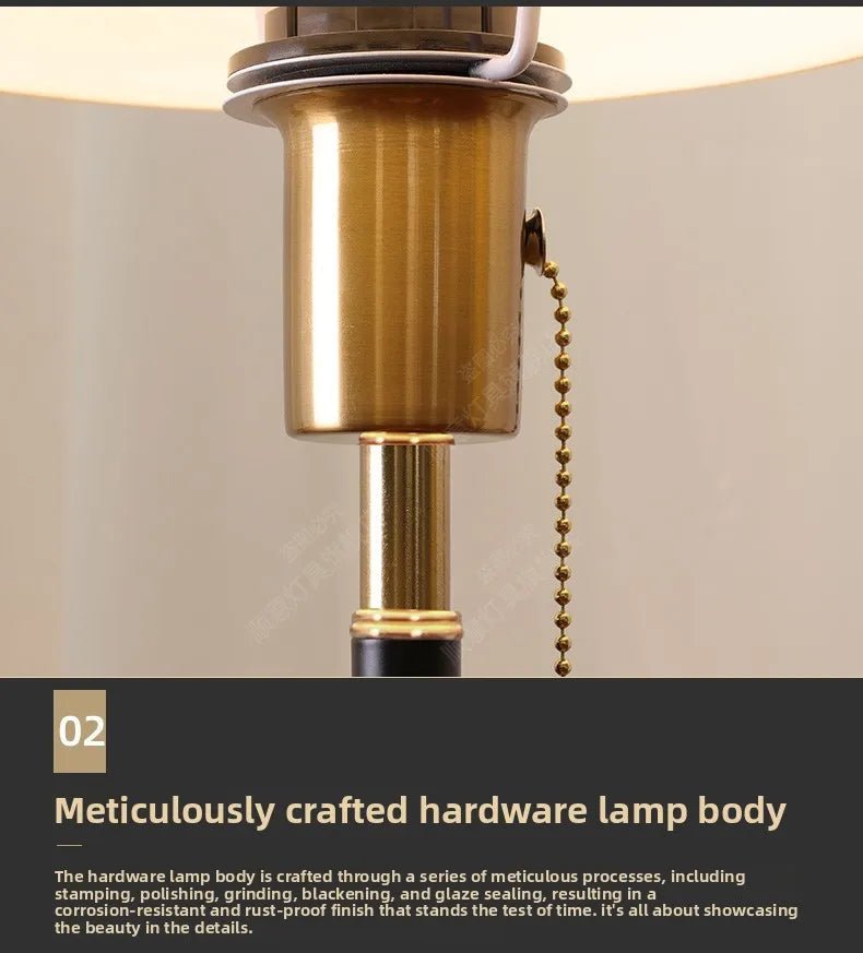 American Style Minimalist Dimmable Bedside Table Lamp - Hans Lumiere