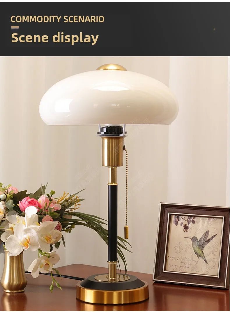 American Style Minimalist Dimmable Bedside Table Lamp - Hans Lumiere
