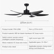 American Style Nordic LED Ceiling Fan With Remote Control - Hans Lumiere