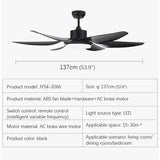 American Style Nordic LED Ceiling Fan With Remote Control - Hans Lumiere