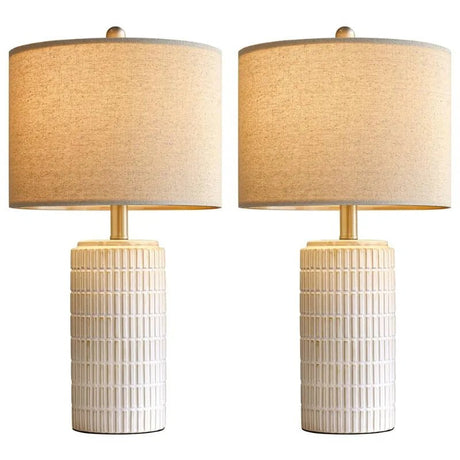 American Vintage Fabric Art Desk Lamp - Hans Lumiere