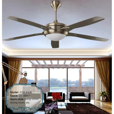 American Vintage LED Fan Light With Remote Electric - Hans Lumiere