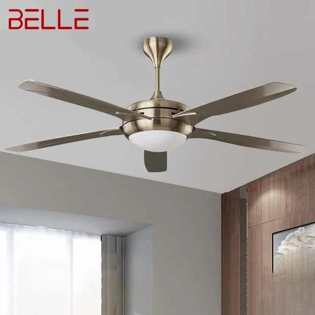 American Vintage LED Fan Light With Remote Electric - Hans Lumiere