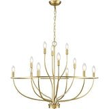 American Vintage Luxury Round Candle Iron Ceiling Chandelier - Hans Lumiere