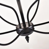 American Vintage Shaped Iron 9 Candle Chandelier - Hans Lumiere