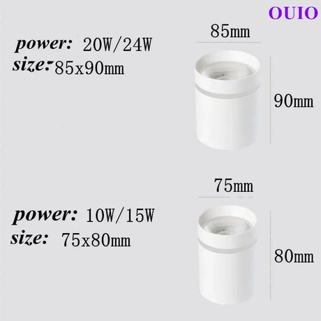 Anti-Glare Cylinder LED Downlight – Dimmable COB Ceiling Spotlight - Hans Lumiere