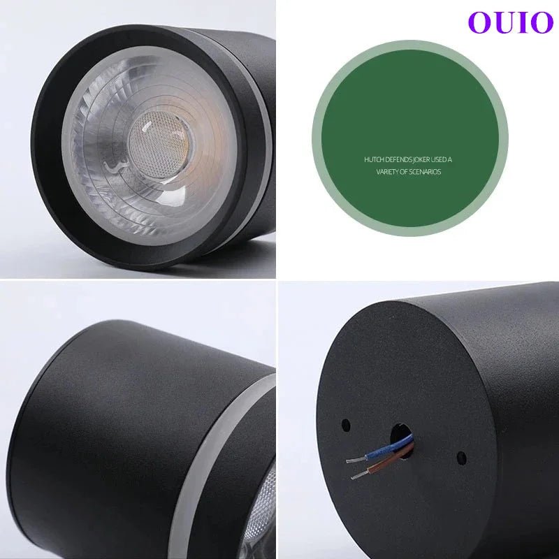 Anti-Glare Cylinder LED Downlight – Dimmable COB Ceiling Spotlight - Hans Lumiere