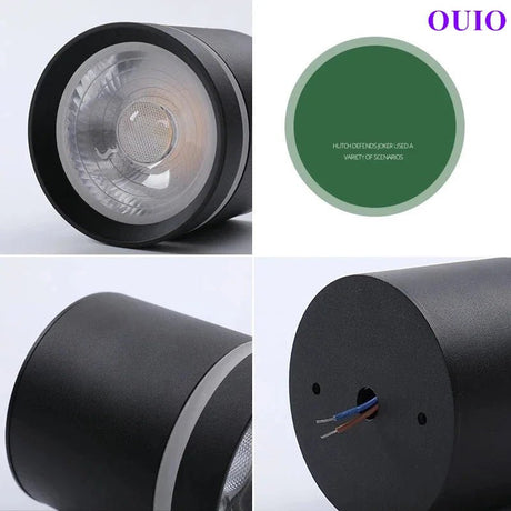 Anti-Glare Cylinder LED Downlight – Dimmable COB Ceiling Spotlight - Hans Lumiere