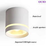 Anti-Glare Cylinder LED Downlight – Dimmable COB Ceiling Spotlight - Hans Lumiere