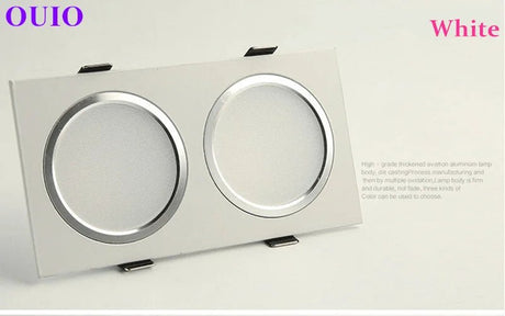 Anti-Glare Recessed LED Downlight - Dimmable COB Ceiling Spotlight (14W-24W) - Hans Lumiere