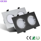 Anti-Glare Recessed LED Downlight - Dimmable COB Ceiling Spotlight (14W-24W) - Hans Lumiere