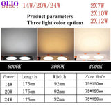 Anti-Glare Recessed LED Downlight - Dimmable COB Ceiling Spotlight (14W-24W) - Hans Lumiere