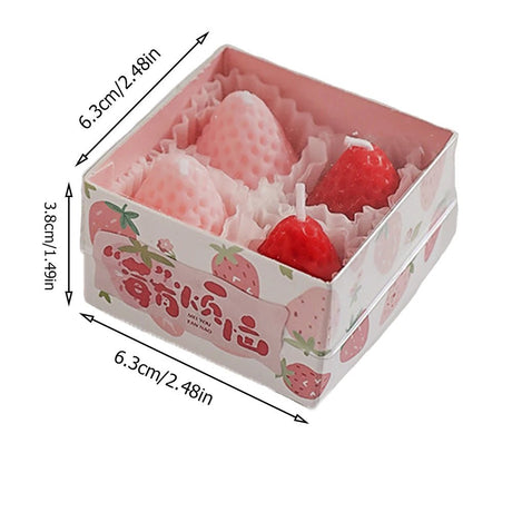 Aromatherapy Soy Wax Strawberry Candles - Hans Lumiere