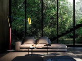 Art Deco Long-Arm LED Floor Lamp — Chrome Finish - Hans Lumiere