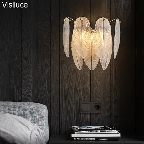 Artistic White Goose Bedside Luster - Hans Lumiere