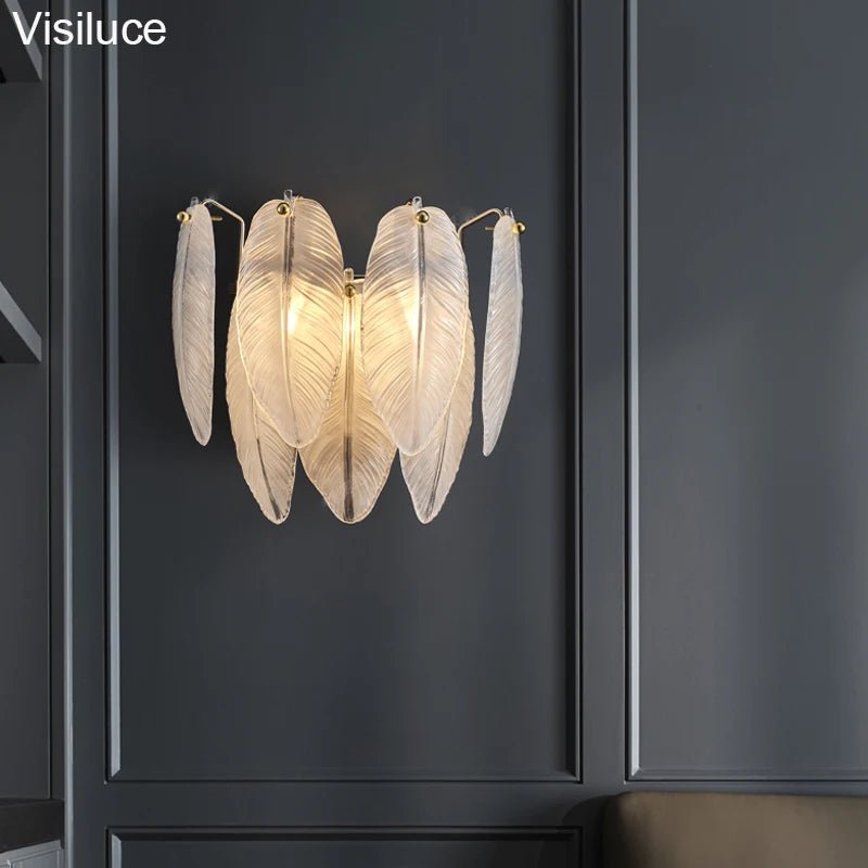 Artistic White Goose Bedside Luster - Hans Lumiere
