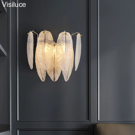 Artistic White Goose Bedside Luster - Hans Lumiere