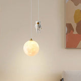 Astronaut Cartoon Moon Children's Room Decorative Lamp - Hans Lumiere