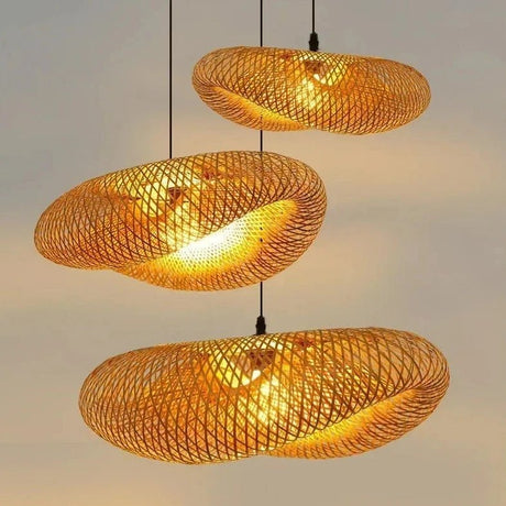 Bamboo Hand Weaving Pendant Light - Hans Lumiere