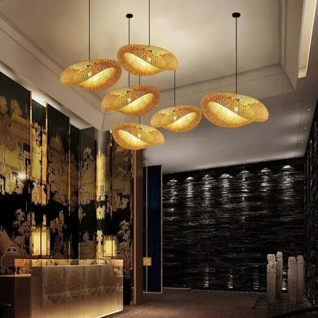 Bamboo Hand Weaving Pendant Light - Hans Lumiere
