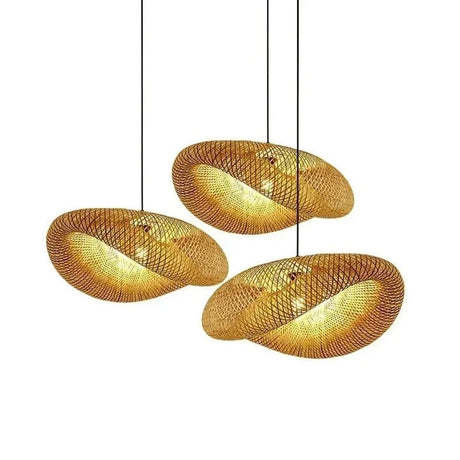 Bamboo Hand Weaving Pendant Light - Hans Lumiere
