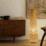 Bamboo Woven Floor Lamp - Hans Lumiere